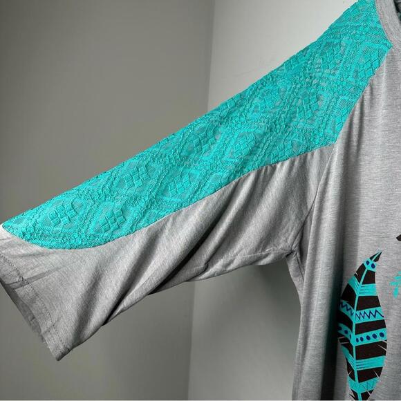 Daisy Rae 2X Mama Tried Graphic 3/4 sleeve Tee - Picture 5 of 8